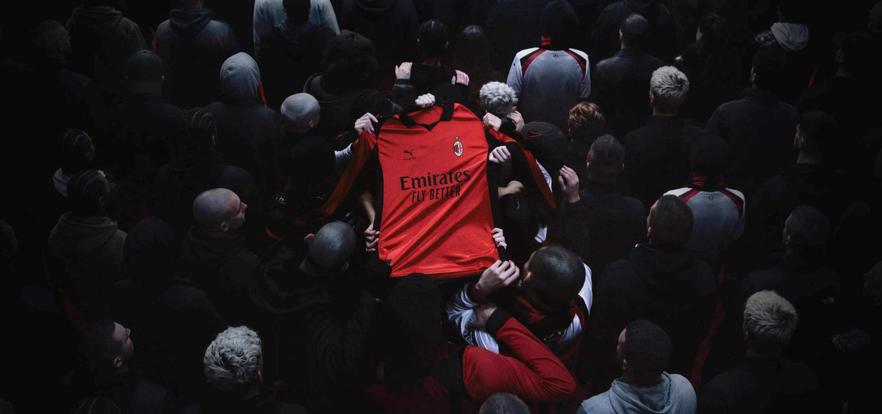 Maillot AC Milan x Slam Jam edition limitee vue arriere
