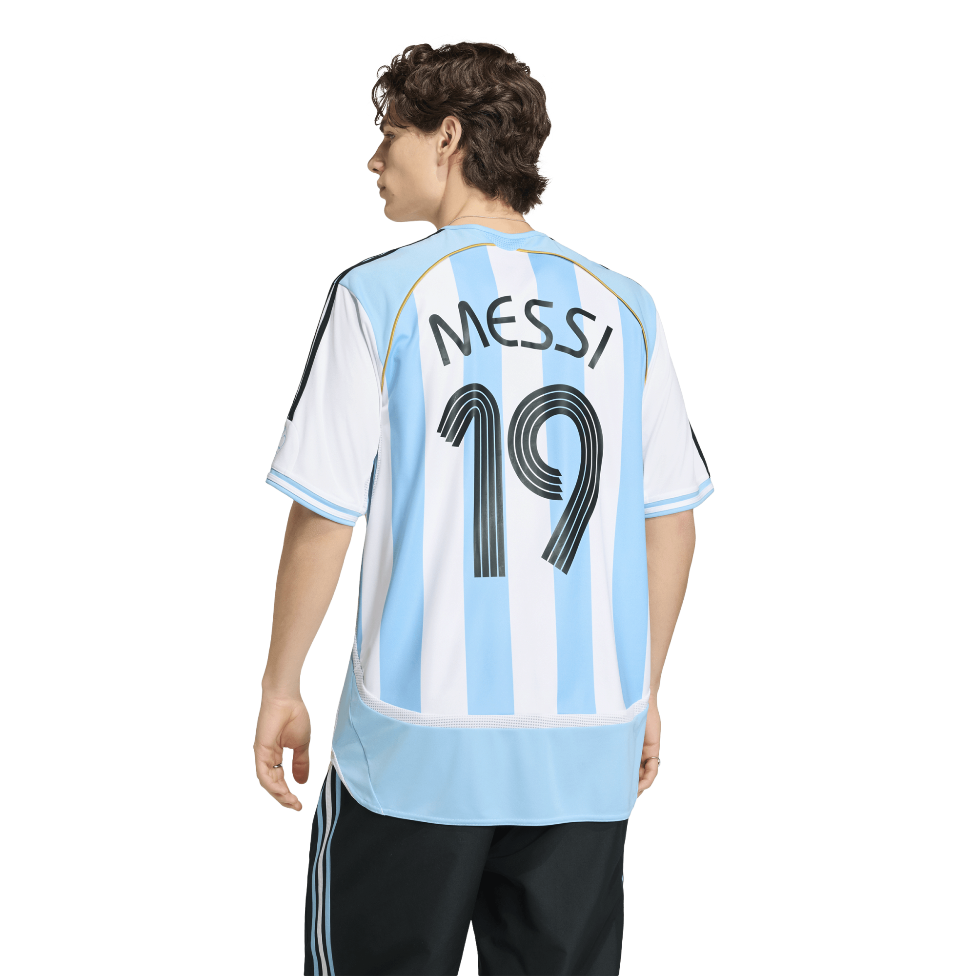 Domicile Argentine Maillot Domicile Argentine 2006 - Messi #19 Vintage - Adidas