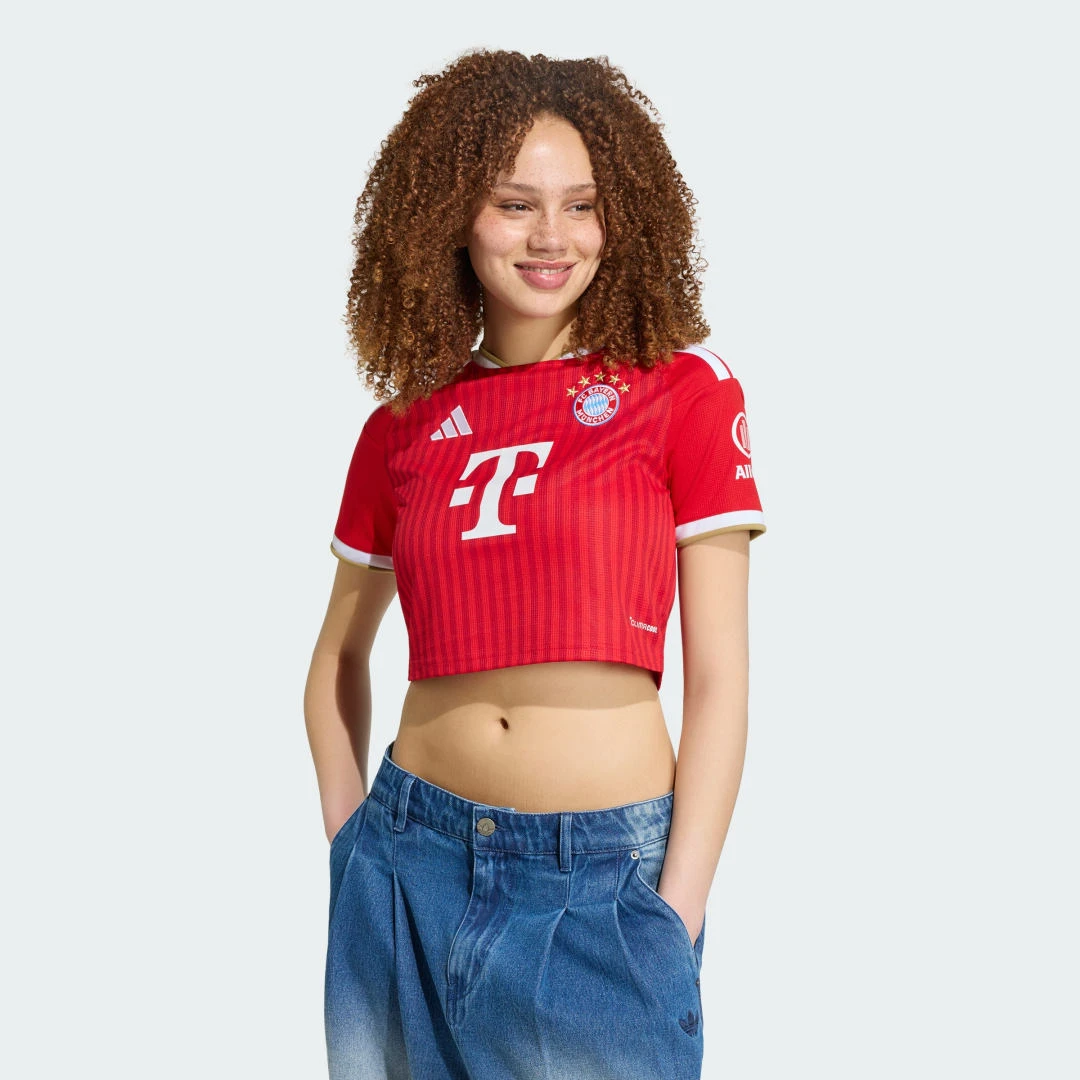 Adidas Maillot FC Bayern Domicile Femme Crop Top 2026/2027