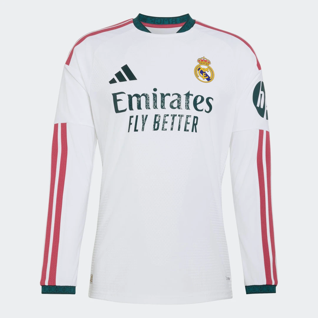Maillot Real Madrid Domicile Manches Longues Authentique 2026/2027 - Adidas