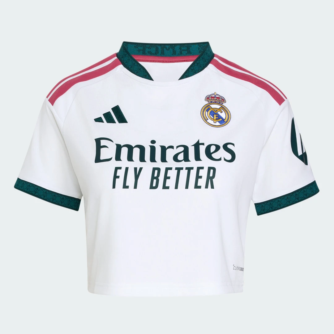 Maillot Real Madrid Domicile Femme Crop Top 2026/2027 - Adidas