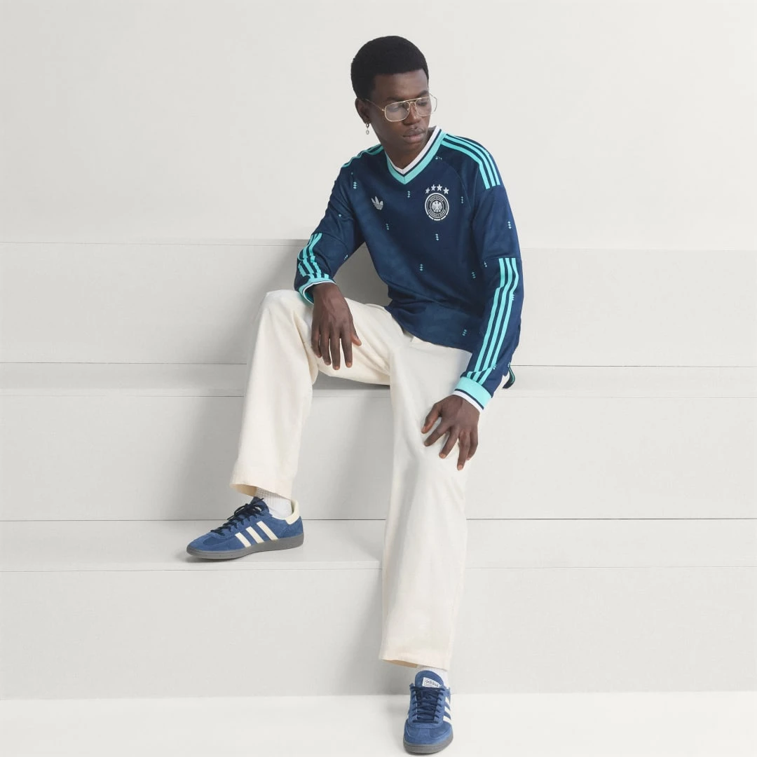 Extérieur Allemagne Maillot Allemagne Extérieur Authentique Manches Longues 2026 2026/2027 - Adidas