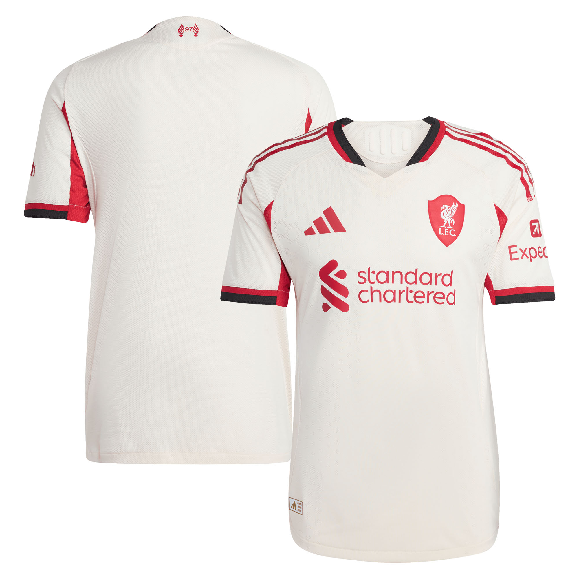 Maillot authentique Liverpool FC extérieur saison 2025/2026 Adidas avec technologie HEAT.RDY.