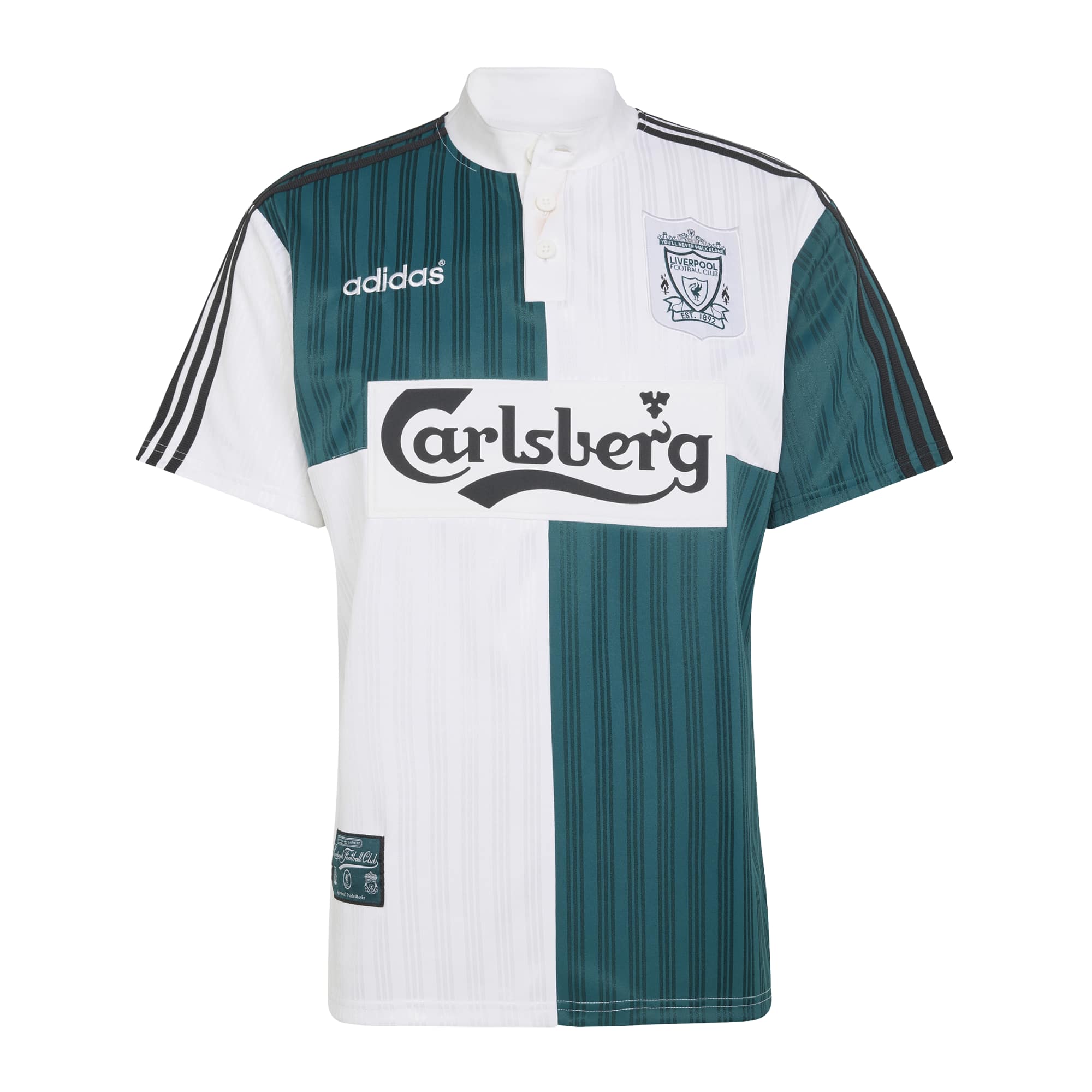 Extérieur Liverpool FC Maillot Rétro Liverpool Extérieur 1995 - Blanc Vintage - Adidas