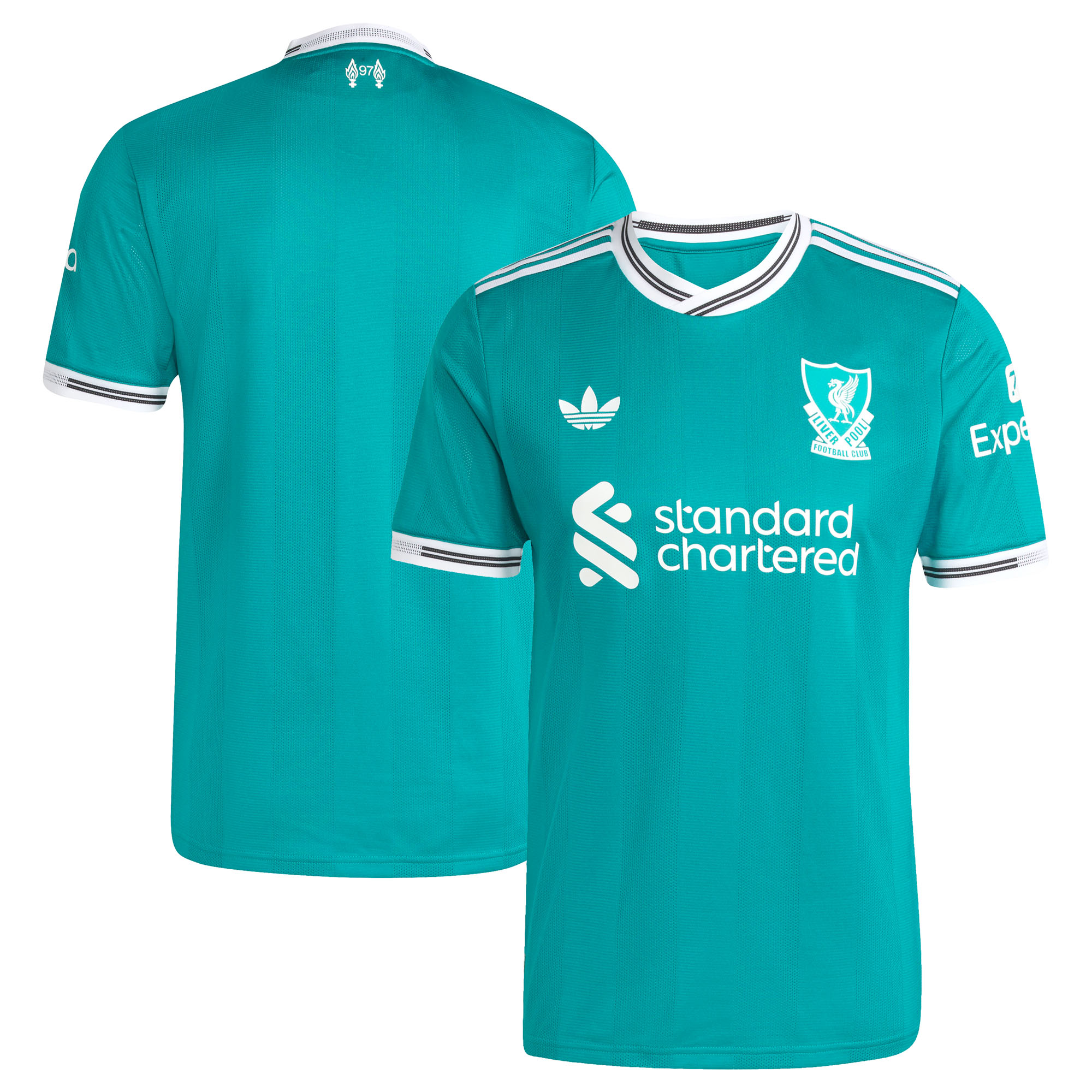 Maillot de football authentique Adidas Liverpool FC Third saison 2025/2026 pour homme.