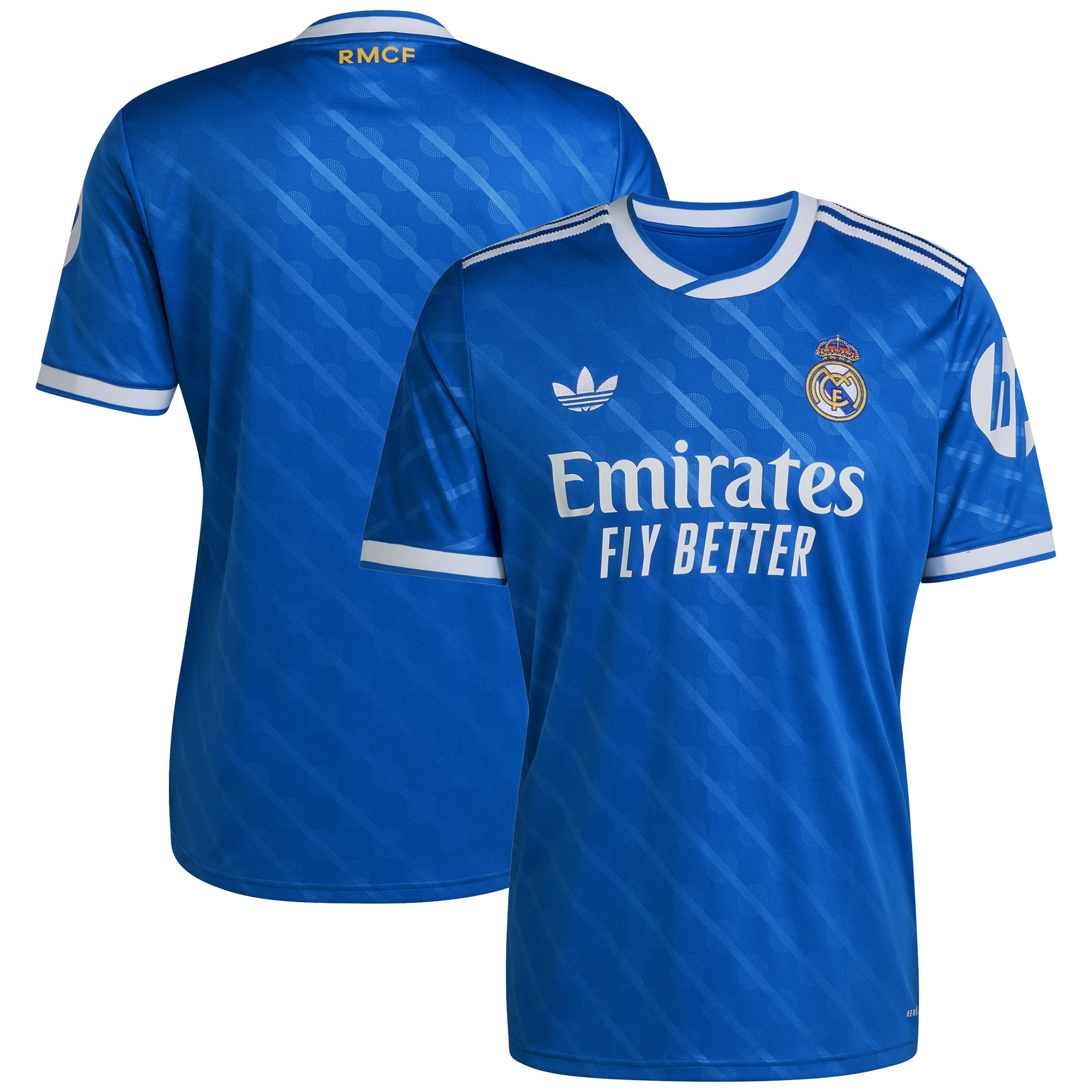 Maillot de football Adidas Third du Real Madrid pour la saison 2025/2026 avec blason brodé.