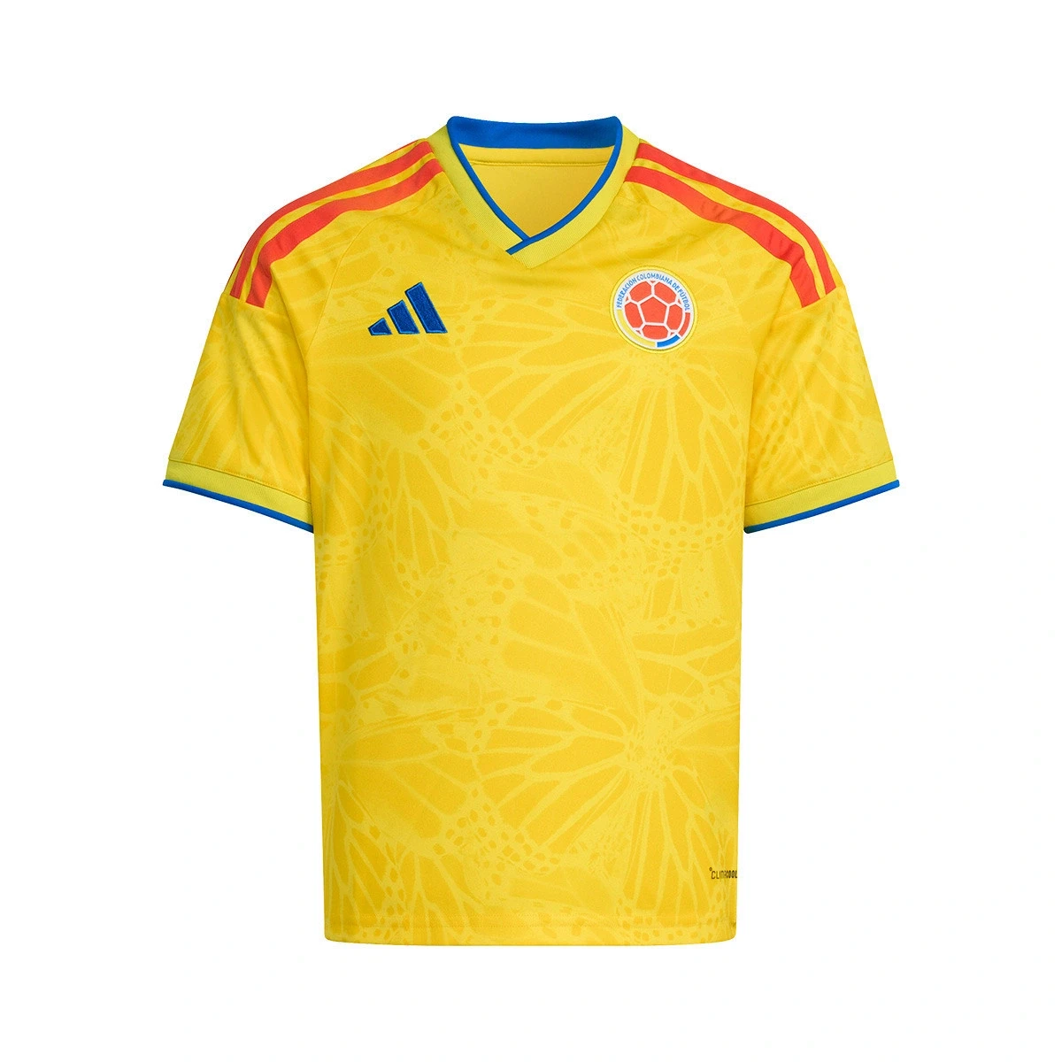 Maillot Colombie Domicile 2026 Enfant vue de dos sur mannequin