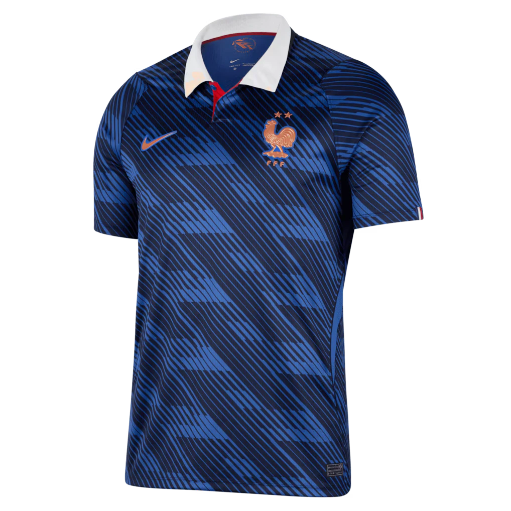 Maillot Équipe de France Domicile 2026 vue de face sur mannequin