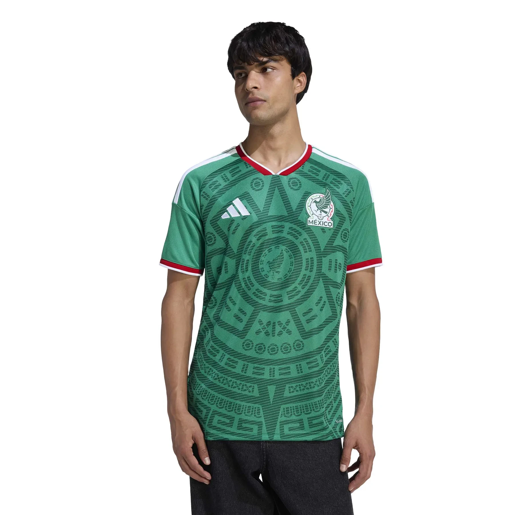Maillot Mexique Domicile 2026 vue de face sur mannequin