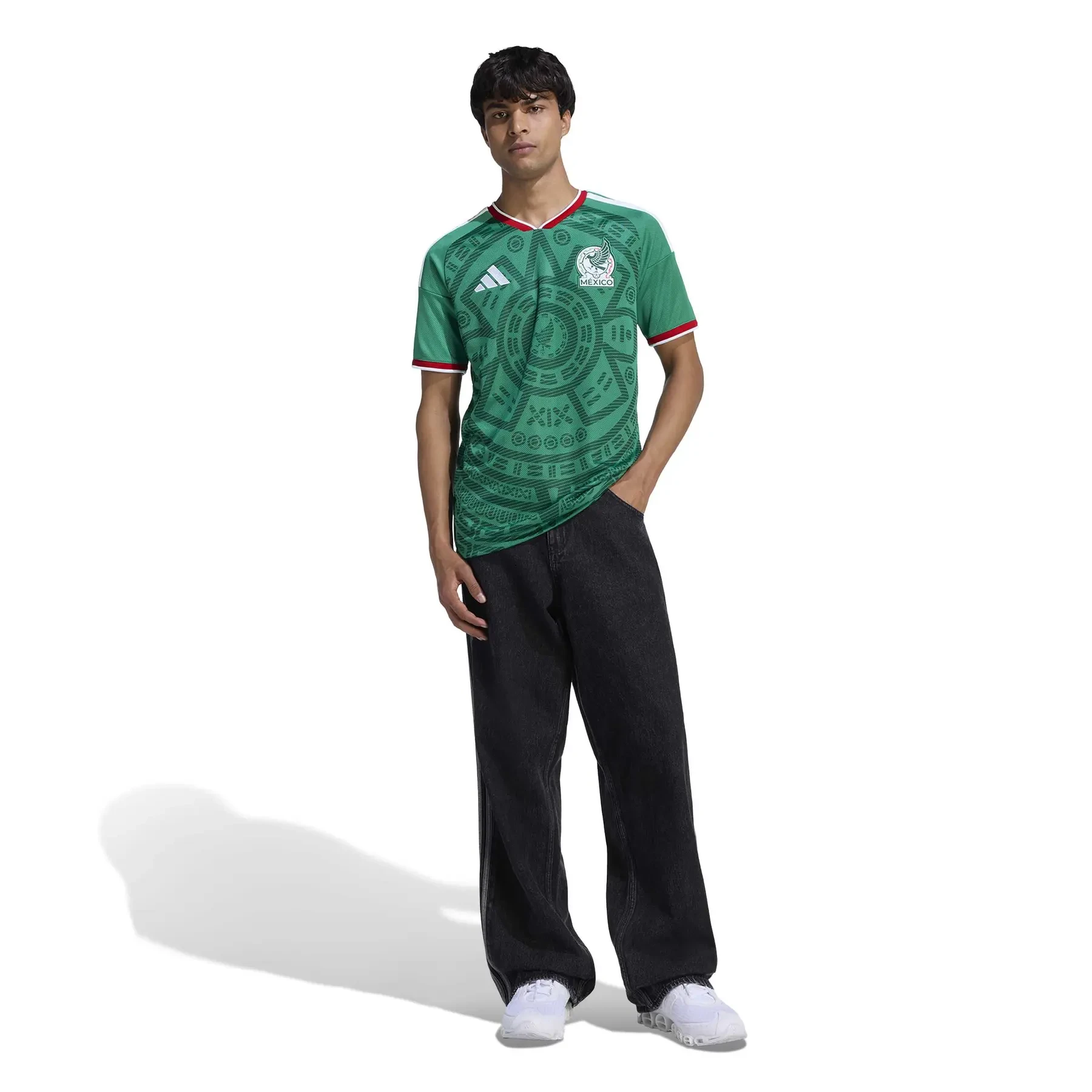 Maillot Mexique Domicile 2026 mannequin en mouvement