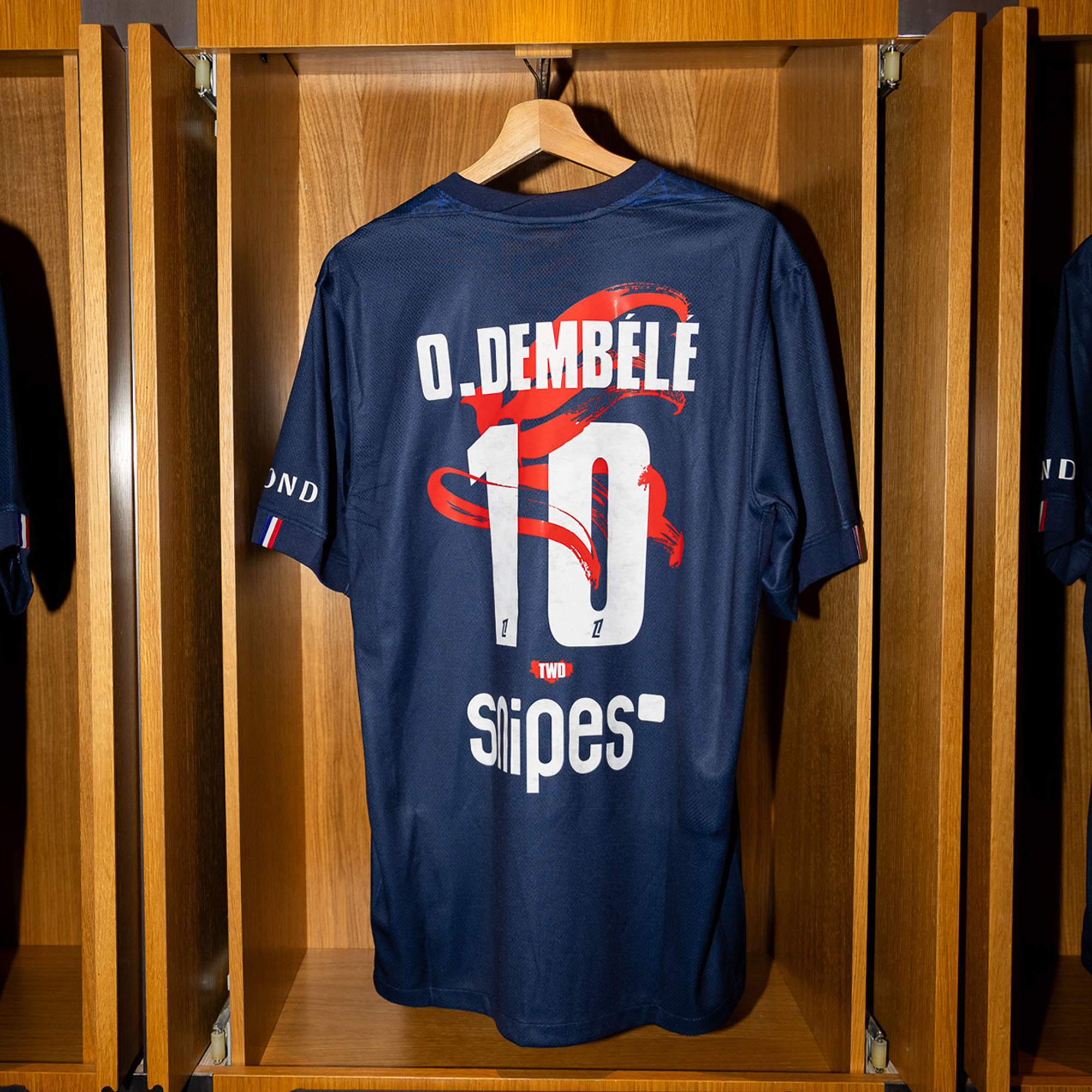Domicile Paris Saint-Germain Maillot Domicile Stadium PSG Nike 25/26 Flocage TEAM WANG Nouvel An Lunaire O.Dembélé 10 2025/2026 - Nike