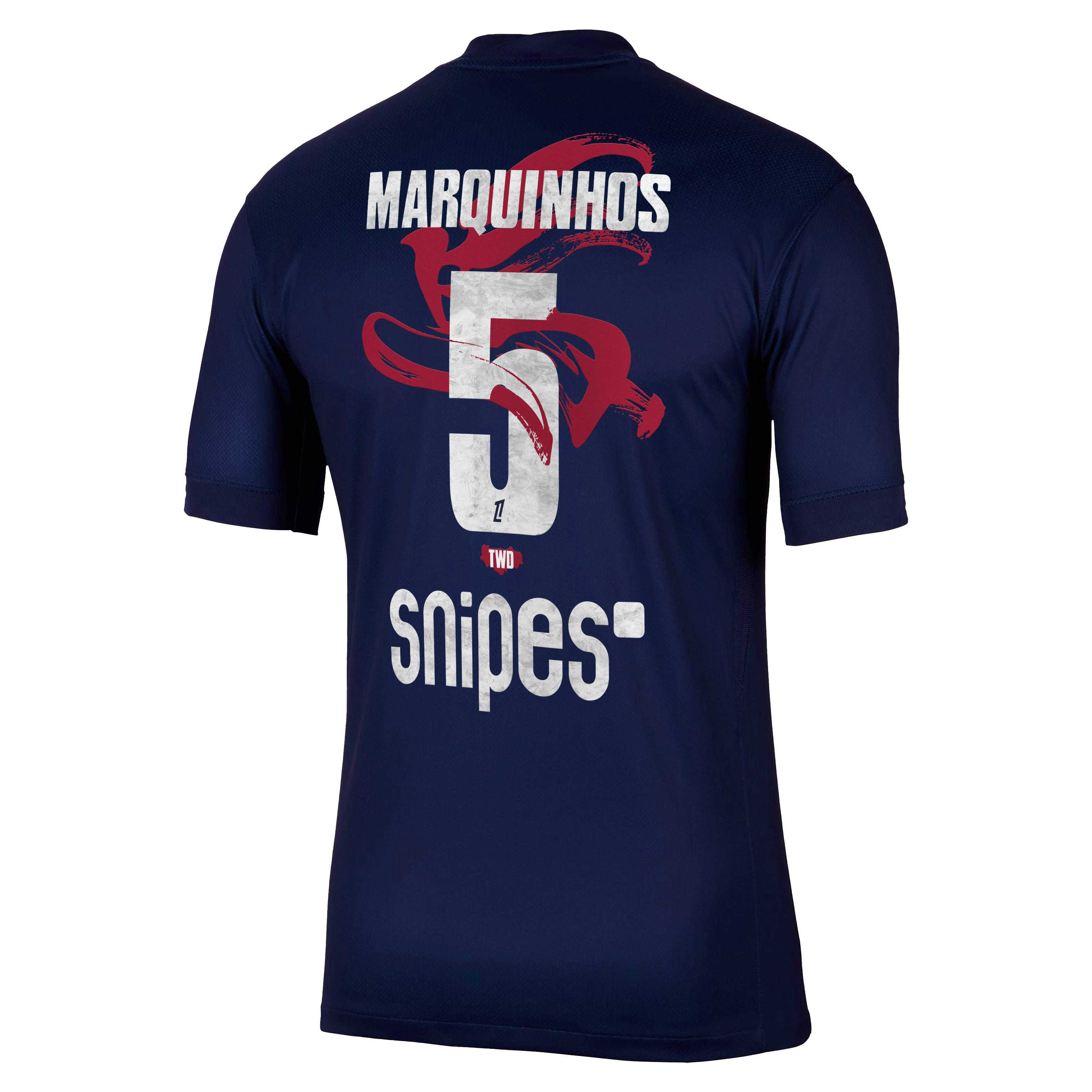 Domicile Paris Saint-Germain Maillot Domicile Stadium PSG Nike 25/26 Flocage TEAM WANG Nouvel An Lunaire Marquinhos 5 2025/2026 - Nike