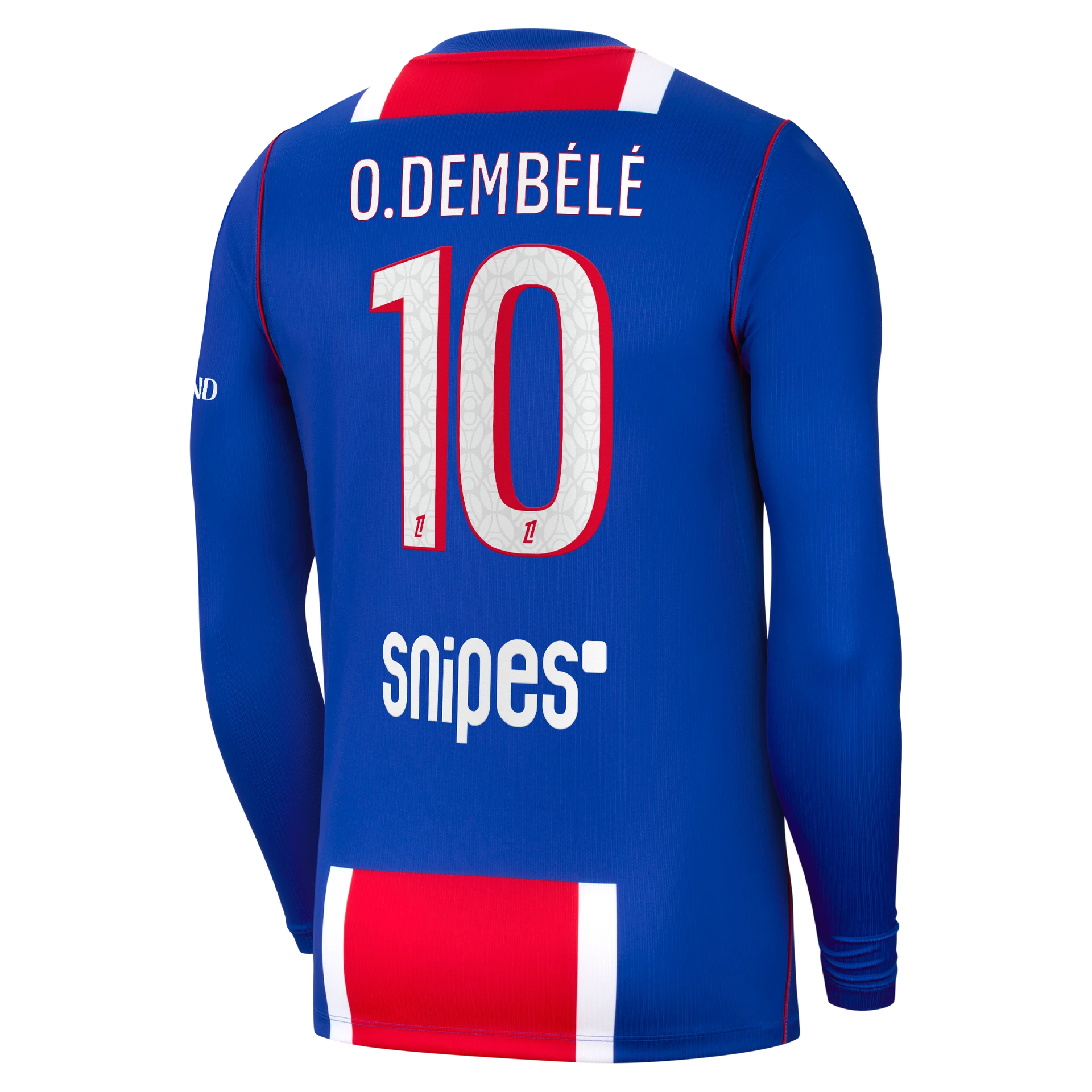 Domicile Paris Saint-Germain Maillot PSG Domicile Manches Longues 2026/2027 - Ousmane Dembélé N°10 2026/2027 - Nike
