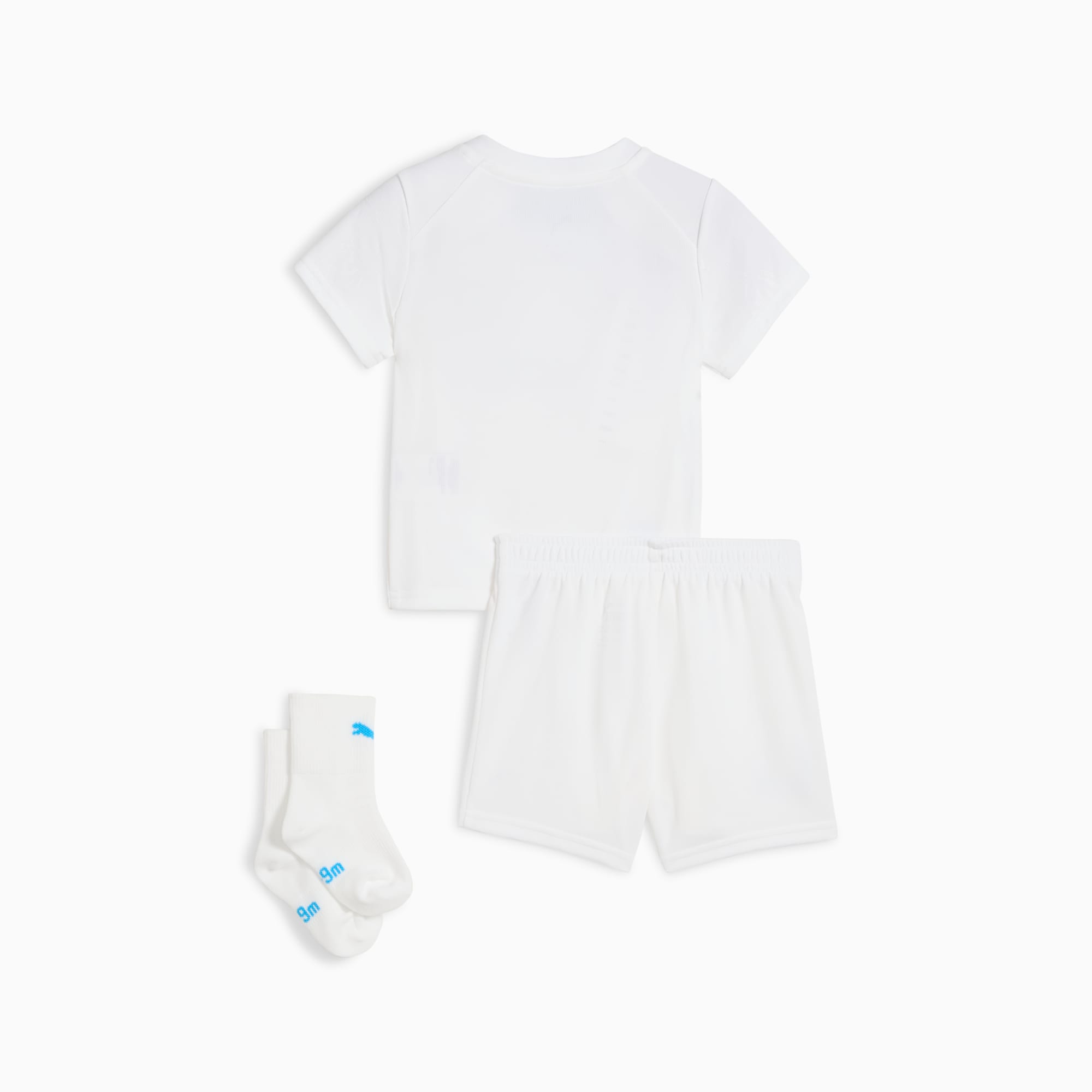 Maillot officiel Olympique de Marseille domicile 2025-2026 blanc et bleu Puma - vue de dos