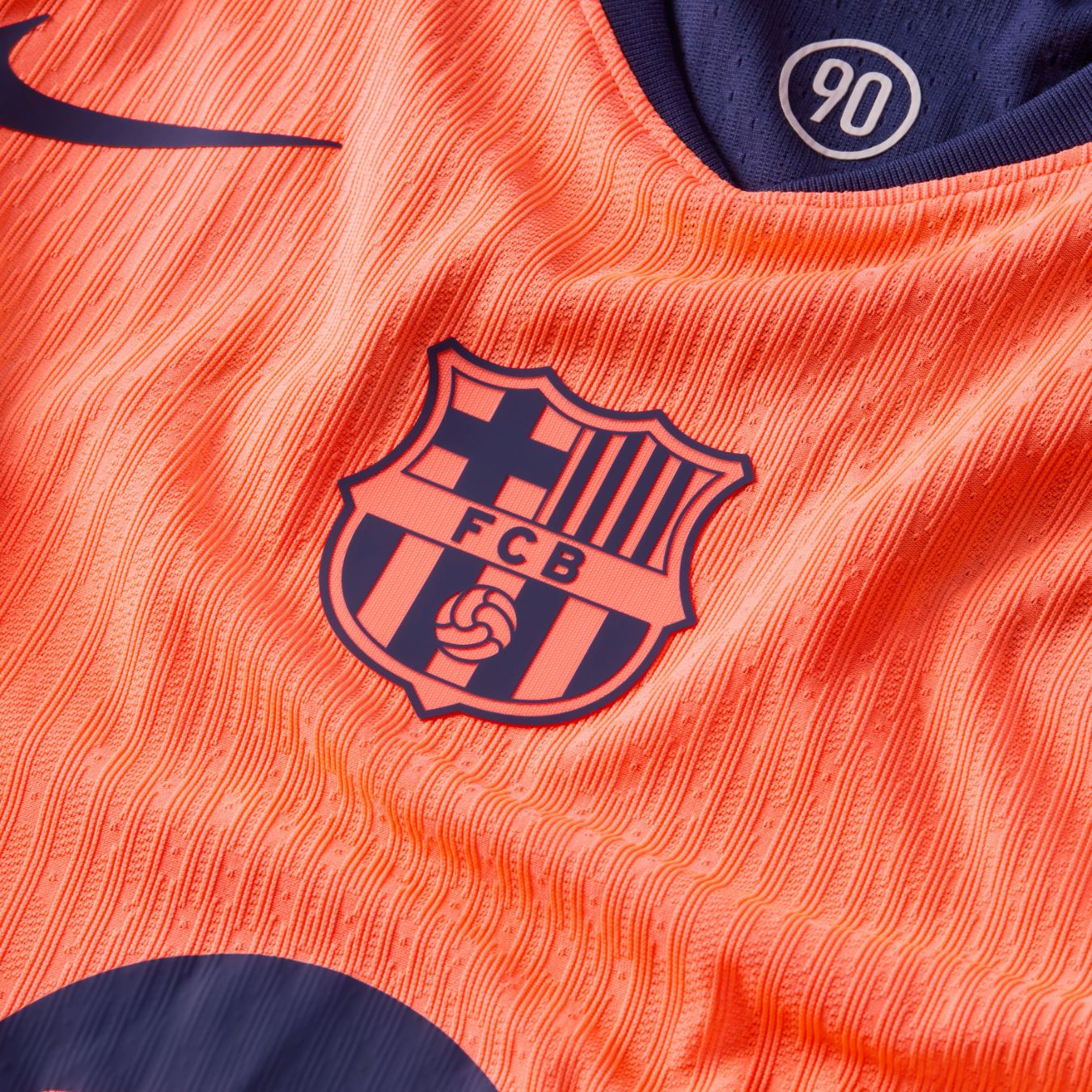 Maillot officiel FC Barcelone third authentique 2025-2026 rose et violet Nike - détail