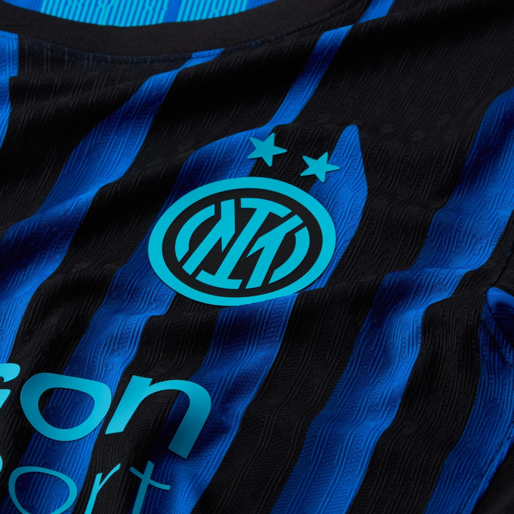 Maillot officiel Inter Milan domicile authentique 2025-2026 bleu et noir Nike - détail