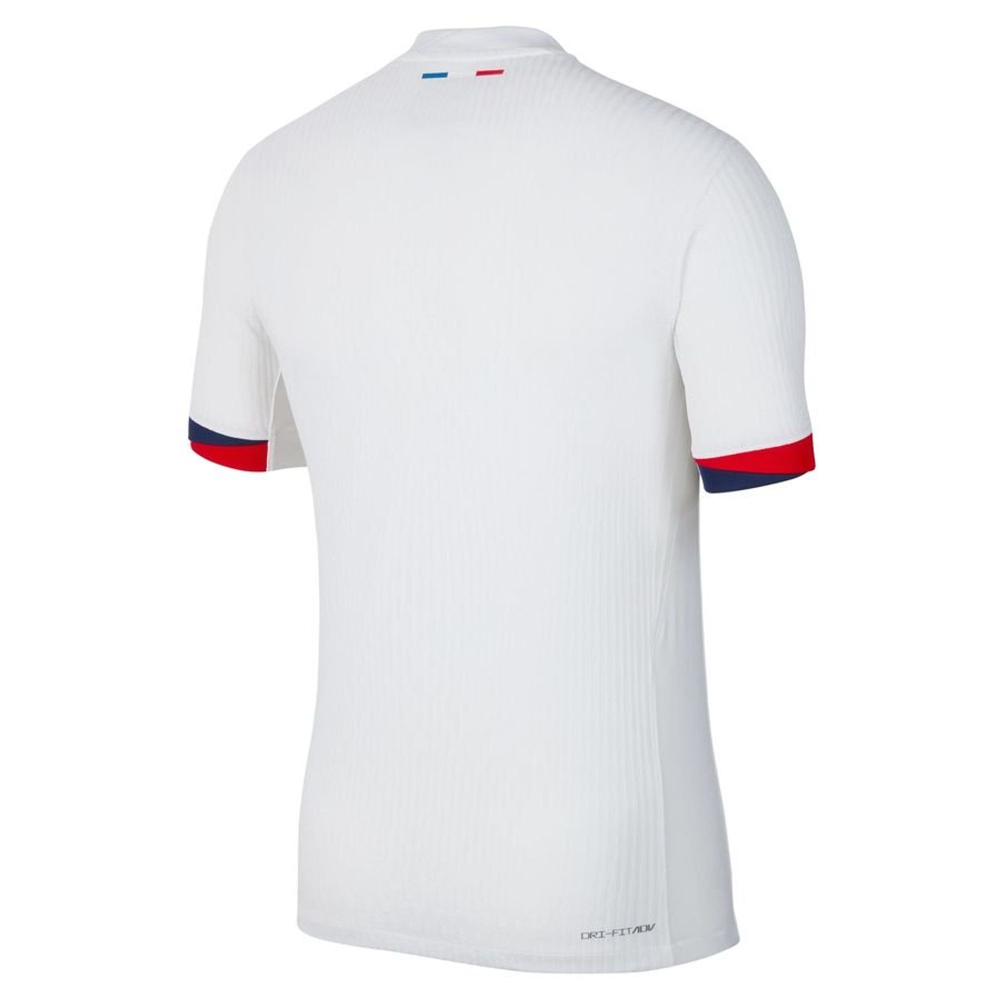 Maillot officiel Paris Saint-Germain extérieur 2025-2026 blanc et bleu Nike - vue de dos