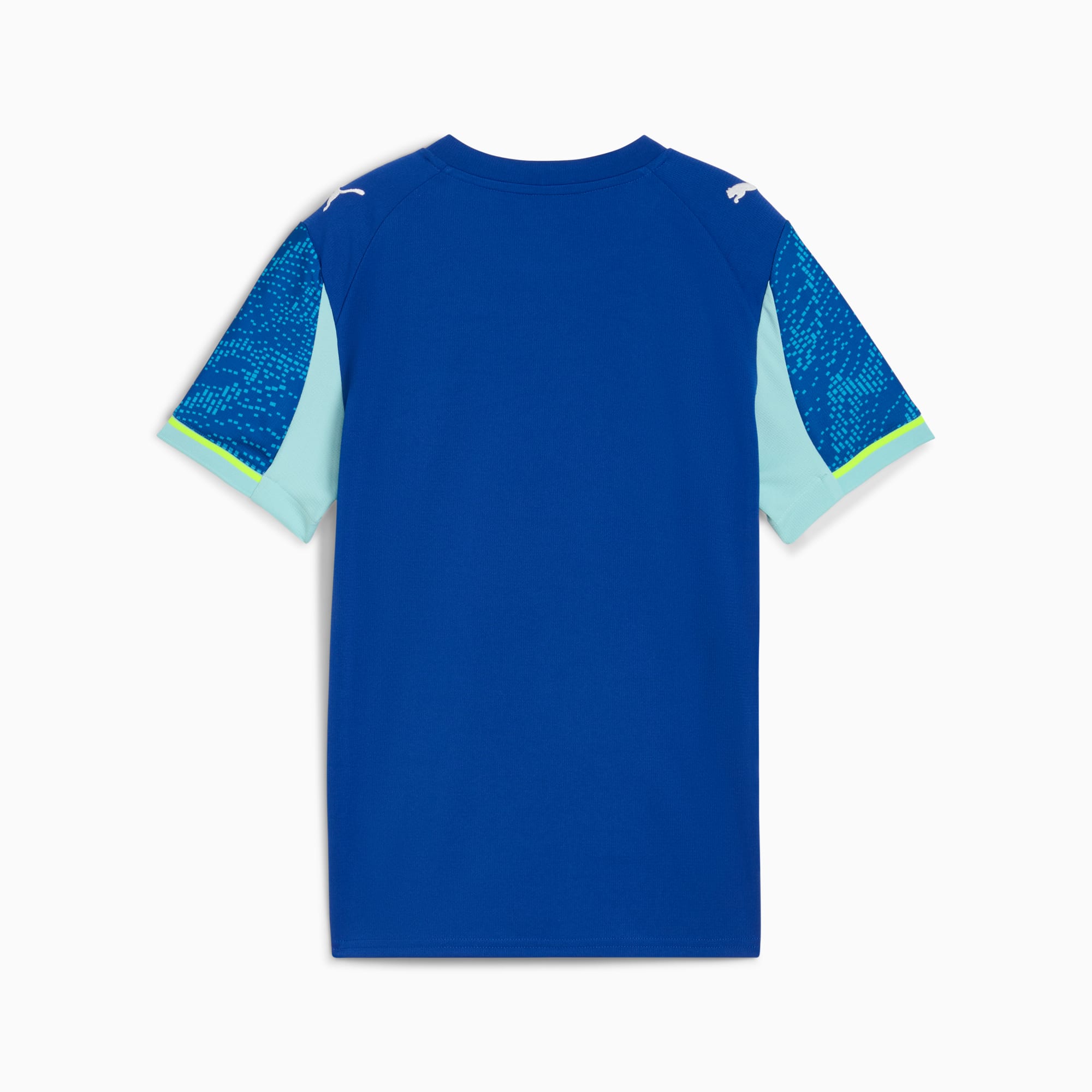 Maillot officiel Olympique de Marseille third 2025-2026 bleu vif et bleu azur Puma - vue de dos