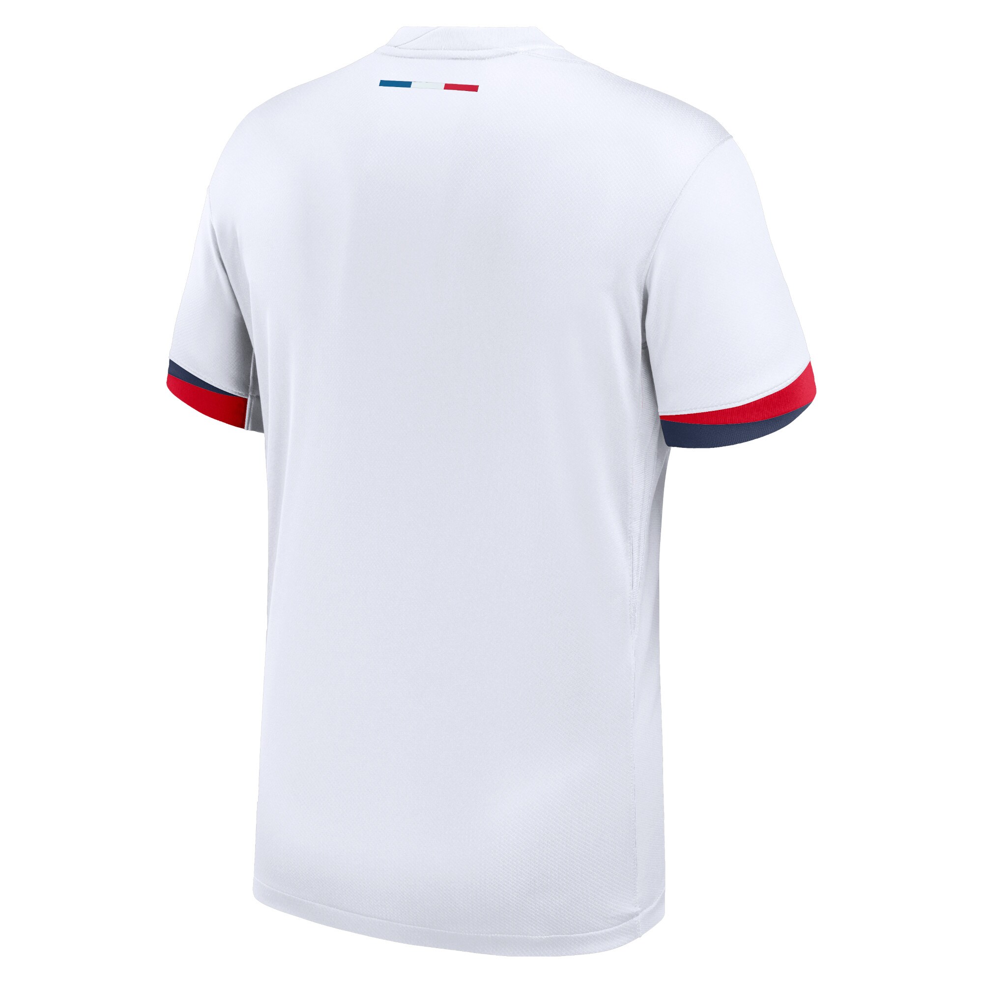 Maillot officiel Paris Saint-Germain extérieur 2025-2026 blanc et bleu Nike - vue de dos