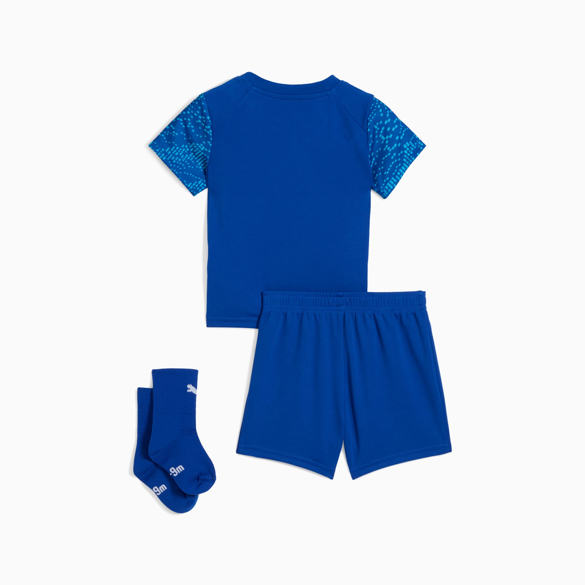 Maillot officiel Olympique de Marseille third 2025-2026 bleu vif et bleu azur Puma - vue de dos