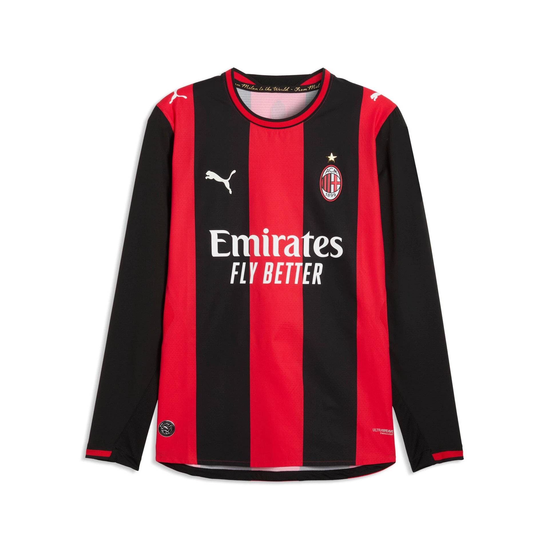 Maillot AC Milan Domicile Manches Longues Authentique 2026/2027 - Puma