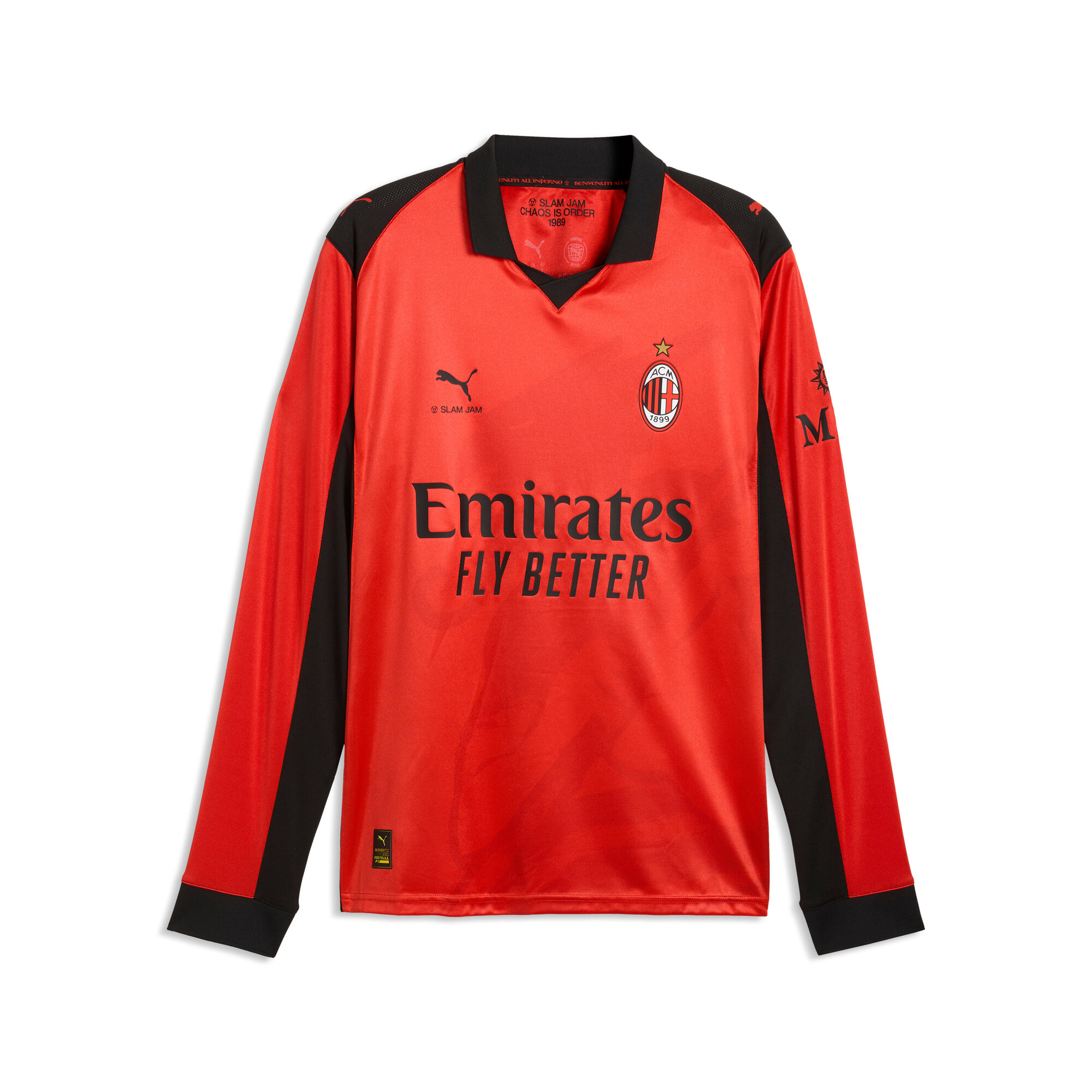 Fourth AC Milan Maillot AC Milan x Slam Jam Rouge - Manches longues 2025/2026 - Puma